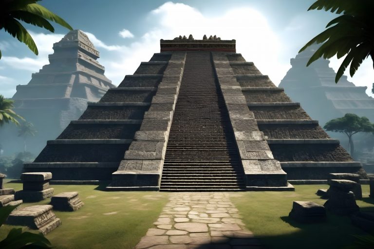 Representation of the mythical land of Aztlan