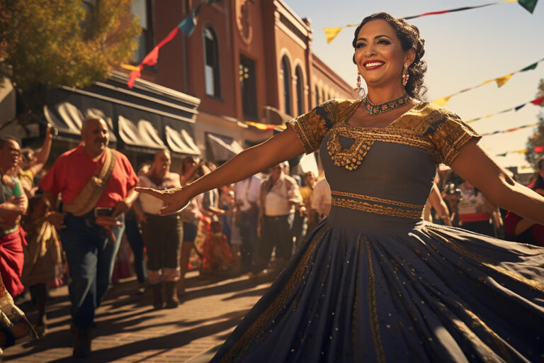 116035 Folklórico dancers at Cinco de Mayo festival in Inland Empire