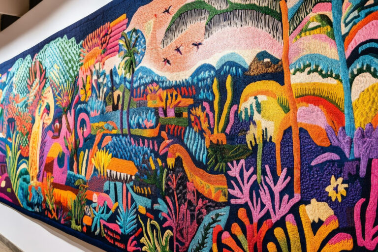 48980 Chicano mural art on a community building in Southern California