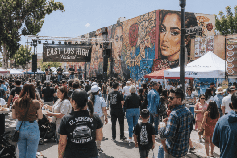 Community festival celebrating Chicano traditions in California