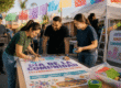 Community volunteering California residents leading a neighborhood cultural event